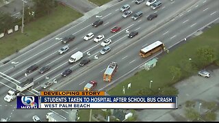 Multiple students taken to hospital after school crash involving semi