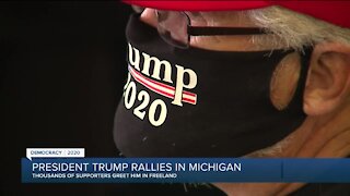 President Trump rallies in Michigan