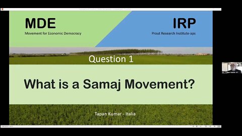 The role of socio-economic movements - “Samaj” - in establishing a Proutist system