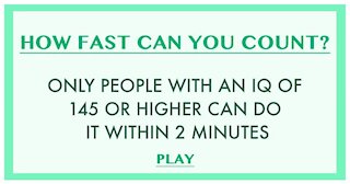 Is your IQ high enough to play this quiz under 2 minutes?