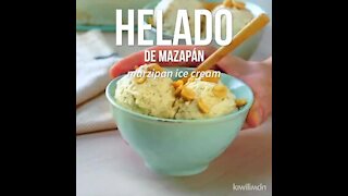 Marzipan ice cream