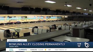 Bowling alley closing permanently