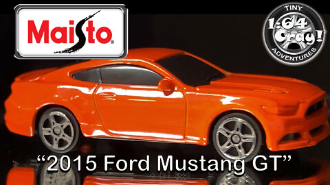 “2015 Ford Mustang GT”- in Orange- Model by Maisto