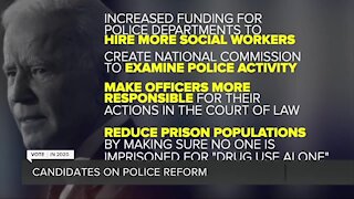 Candidates on police reform