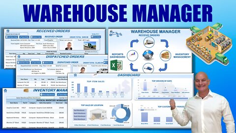 How To Create A Warehouse Manager Application To Control Inventory In Excel [Free Download]
