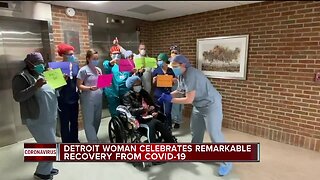 Detroit woman celebrates remarkable recovery from COVID-19