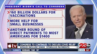 President Biden urging Congress to pass $1.9 trillion covid relief package