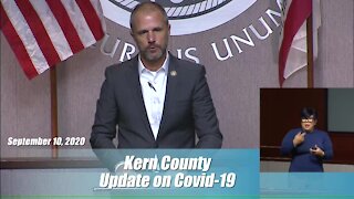 Kern County Health Department Coronavirus Update: September 10, 2020