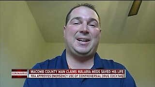 Macomb County man claims malaria meds saved his life