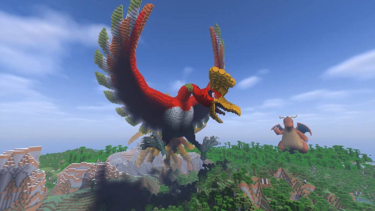 Blue Ho-oh Minecraft Texture Pack