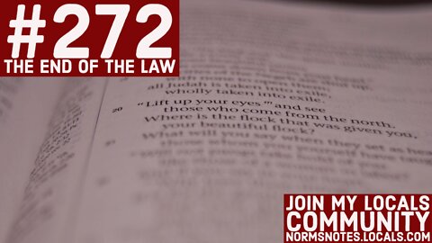 Bible Q-n-A 272: The End of the Law