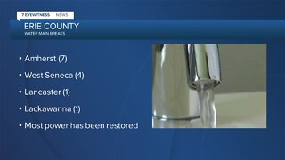 Several water main breaks throughout Erie County