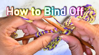 How to Bind Off in Knitting (Updated ver.)