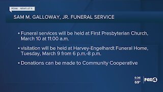 Sam Galloway funeral service