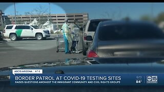 Border Patrol spotted at COVID-19 testing site