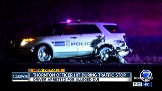 Woman arrested on suspicion of DUI after injuring Thornton police officer in crash