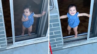 Baby girl is a very talented escape artist
