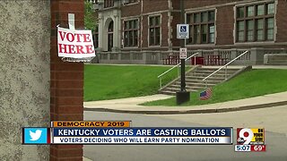 Kentucky voters casting ballots