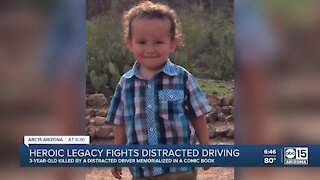 Heroic legacy fights distracted driving