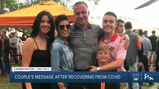 Couples message after recovering from COVID
