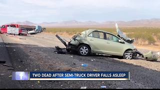 Two Idaho men dead after semi-truck crash in Las Vegas