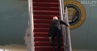 Joe Biden Repeatedly Falls While Boarding Air Force One