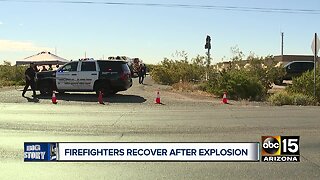 Firefighters recovering after explosion
