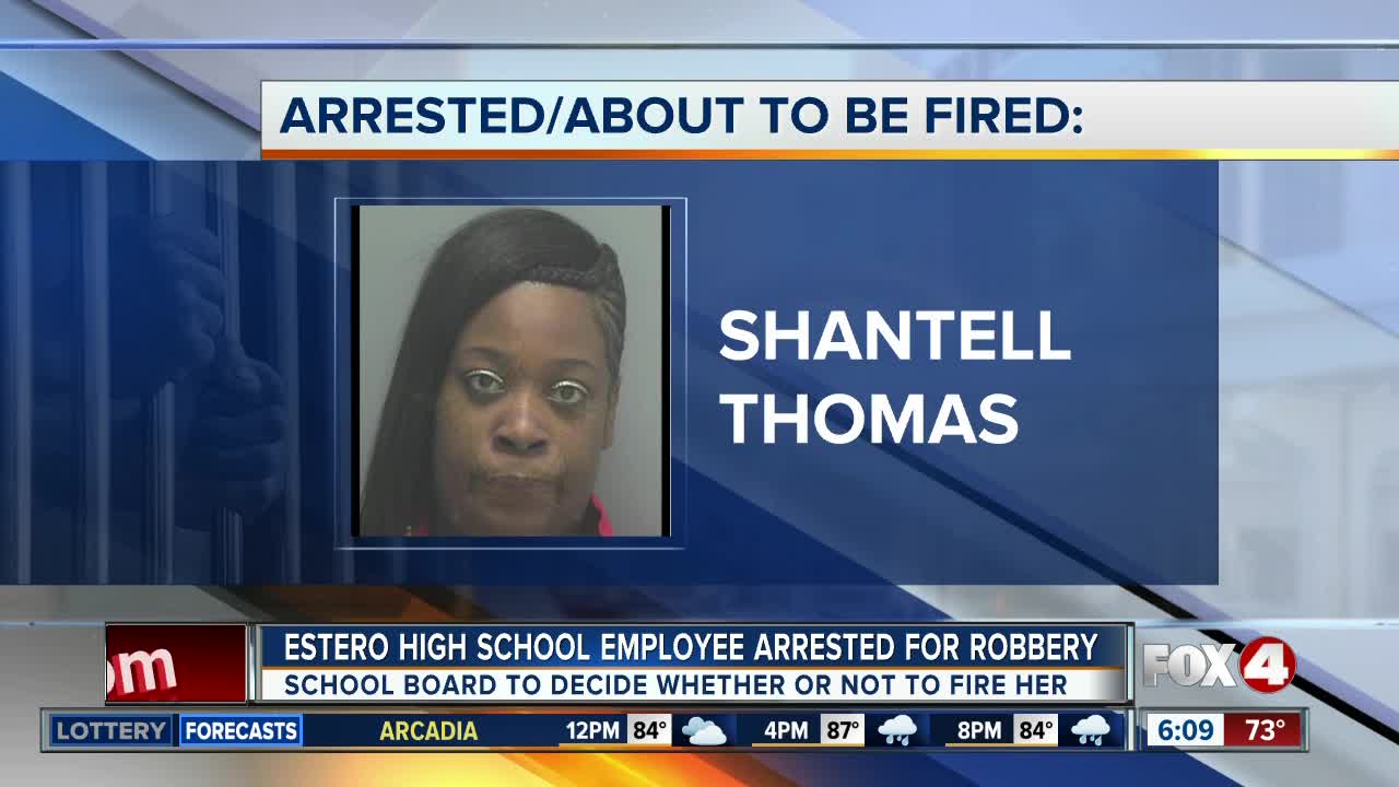 Estero High employee arrested for robbery