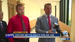 Officer gets another chance to fight for his job