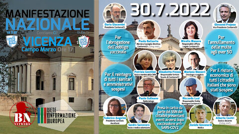 Manifestazione 30 luglio 2022 - ContiamoCi! a Vicenza