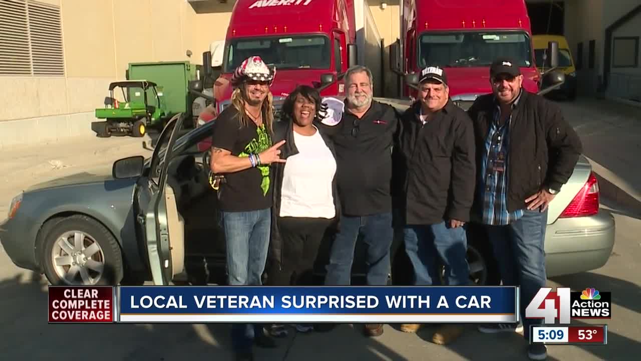 Local veteran surprised with a car