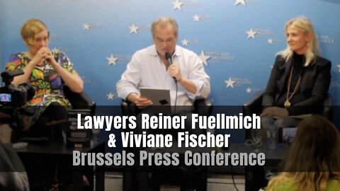 Lawyers Reiner Fuellmich & Viviane Fischer - Brussels Press Conference (January 23, 2022)