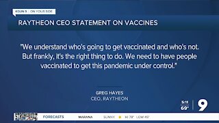 Raytheon expects to lose of thousands of employees over vaccine mandate