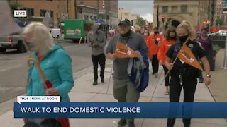 Silent march held for victims of domestic violence