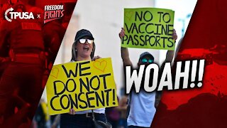 Anti-Vaccine Passport Protestors STORM The Mall In France