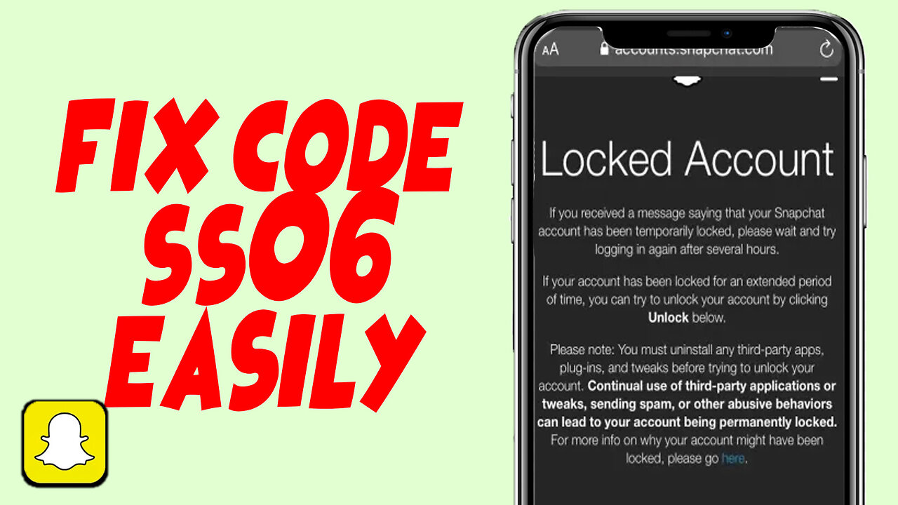 How To Fix Snapchat Support Code SS06