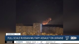Russian troops attack Ukraine
