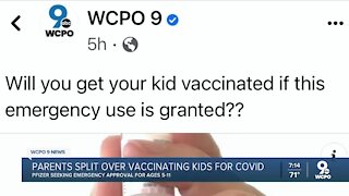 Parents split over vaccinating kids for COVID
