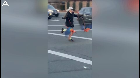 Proving They’re Not Chicken! Viral Parrot Pair Get Some Egg-cercise After Crossing Road With Crazy Owner