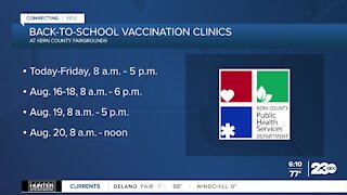 Back-to-school vaccination clinics
