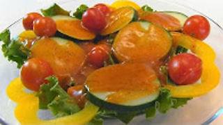 Betty's French dressing with summer salad