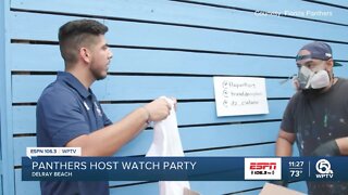 Panthers host watch party