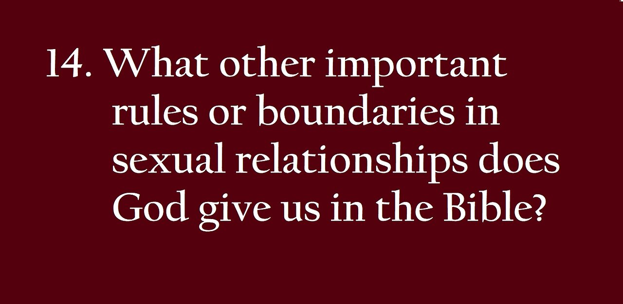 Sexual Boundaries In The Bible 0445