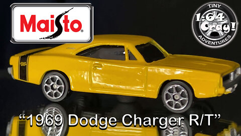“1969 Dodge Charger R/T”- in Yellow- Model by Maisto