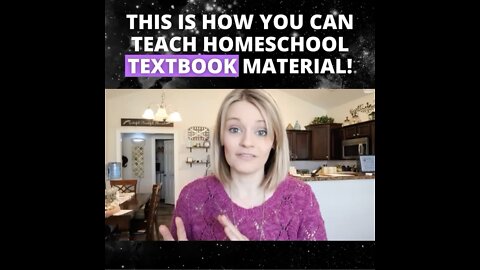 This is how you can teach homeschool textbook material