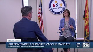 Superintendent Kathy Hoffman supports vaccine mandate