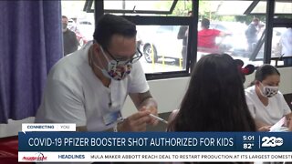 COVID-19 booster shots authorized for kids