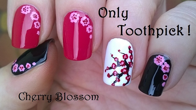 Cherry Blossom Nail Art – Eclectic Spark