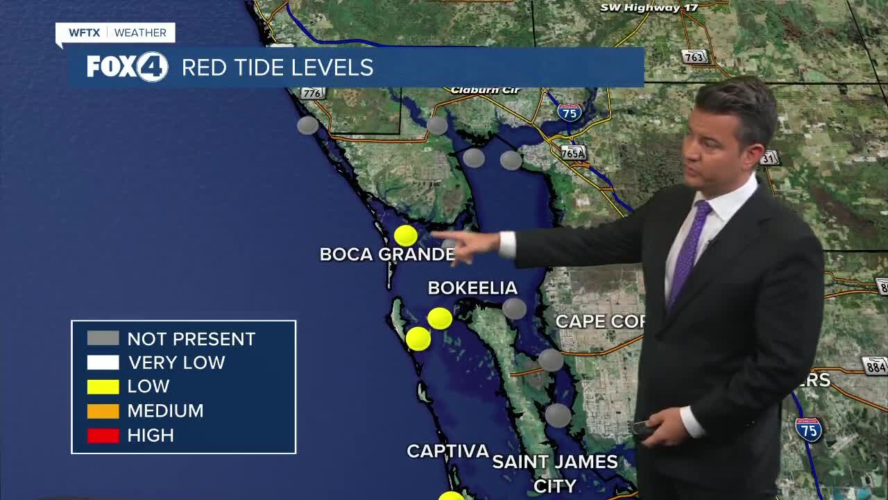 Red Tide Forecast Thursday, March 16, 2023