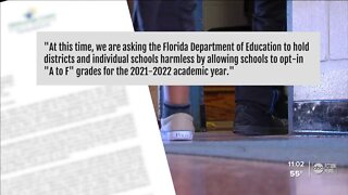 Hillsborough County Public Schools asks state to withhold school grades due to COVID-19 absences